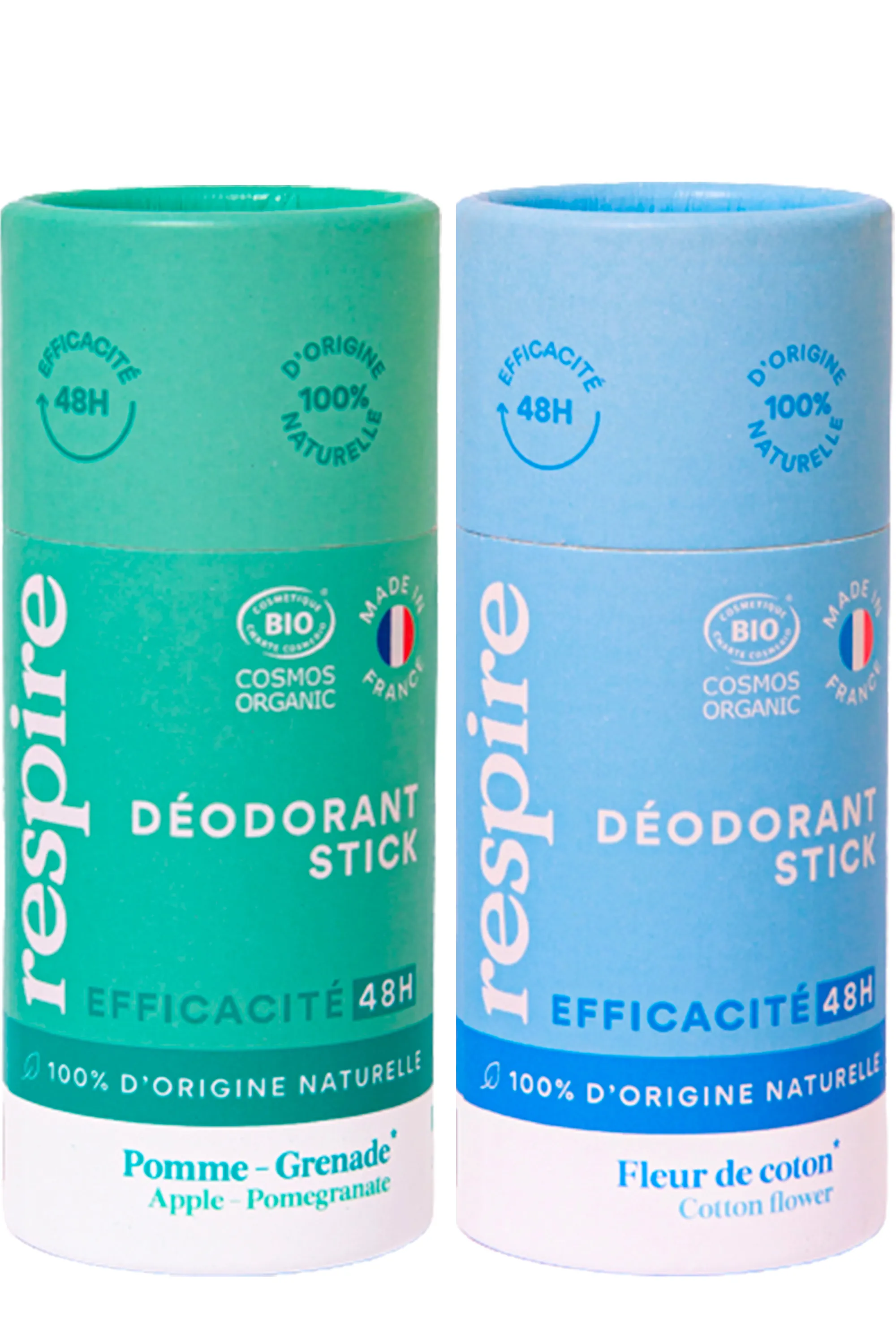 Respire Coffret de deux déodorants solides-100 g