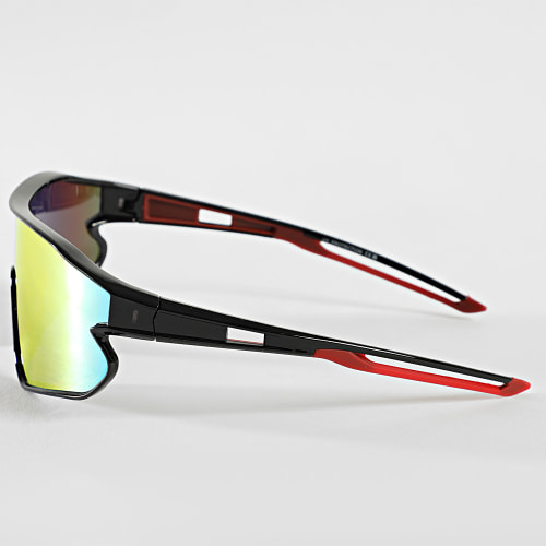 Lunettes De Soleil Noir Orange Iridescent