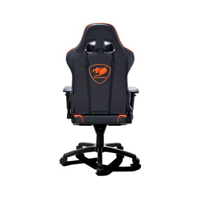 Fauteuil gamer ARMOR - accoudoirs réglables - Noir et orange
