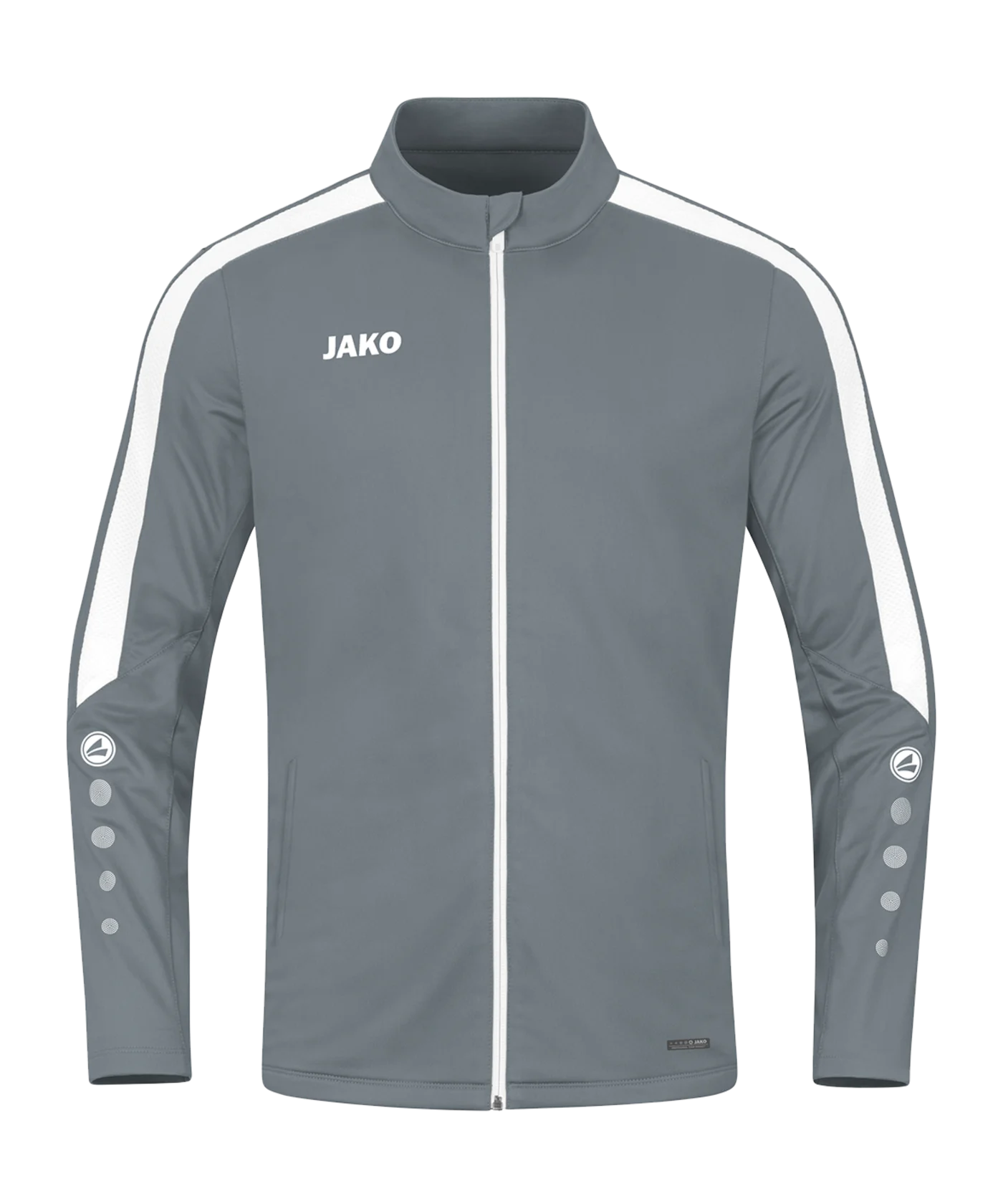 JAKO Power Polyesterjacke Grau Weiss F840