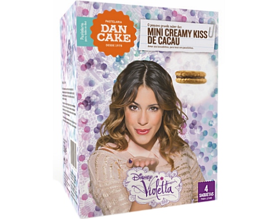BOLACHAS DANCAKE MINI CREAMY KISS CACAU 4X40G 160G