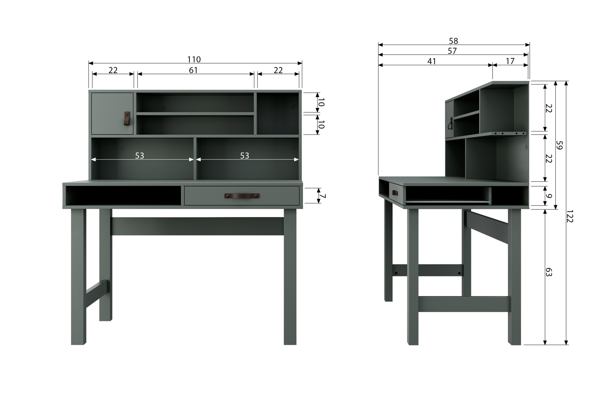 vtwonen bureau Stage grenen soap [fsc]