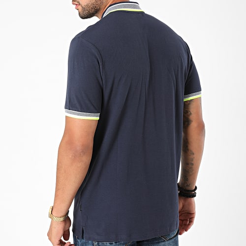 Polo Manches Courtes Neon Paulos Bleu Marine