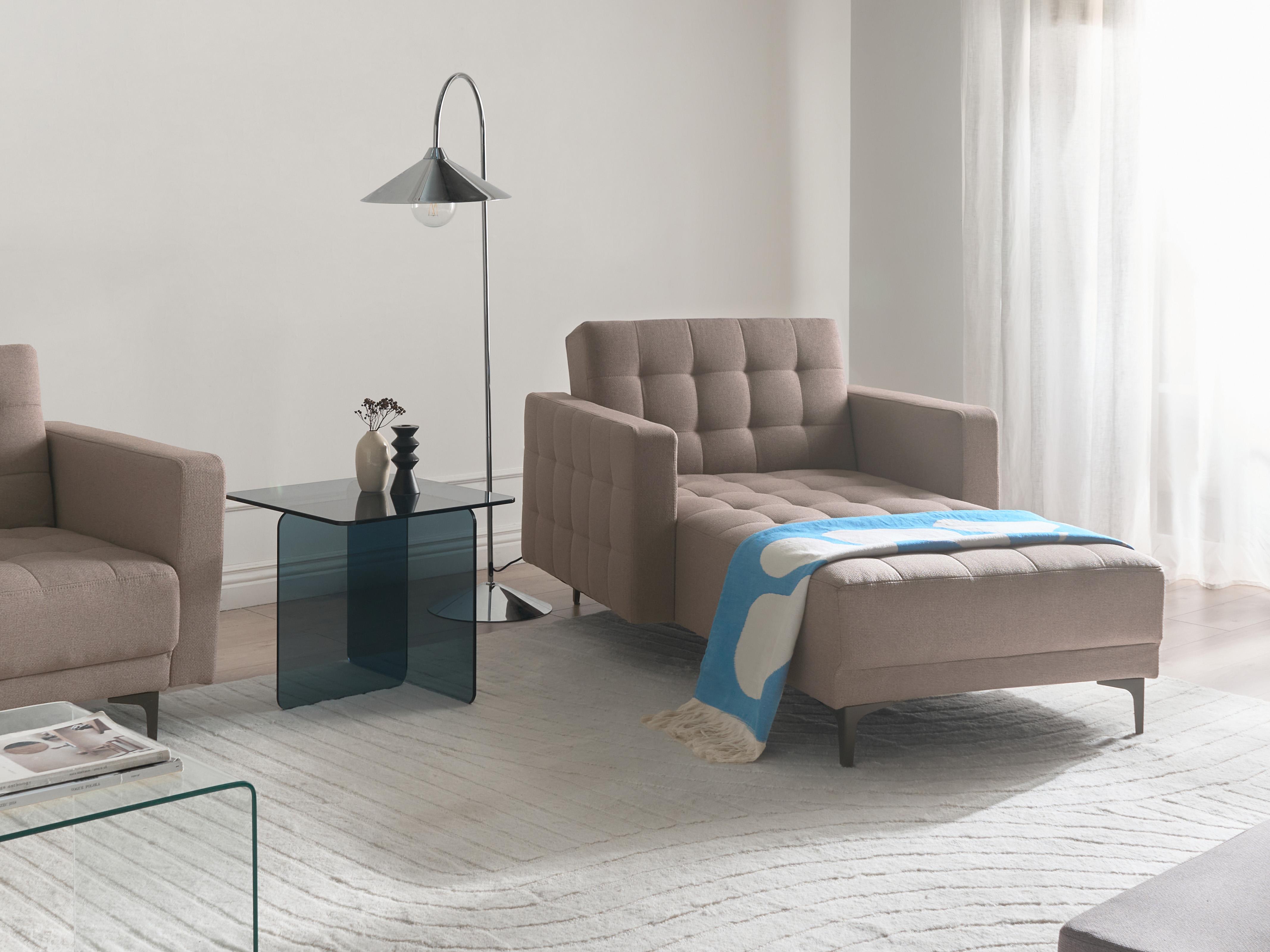 Chaise longue ABERDEEN Stof Taupe