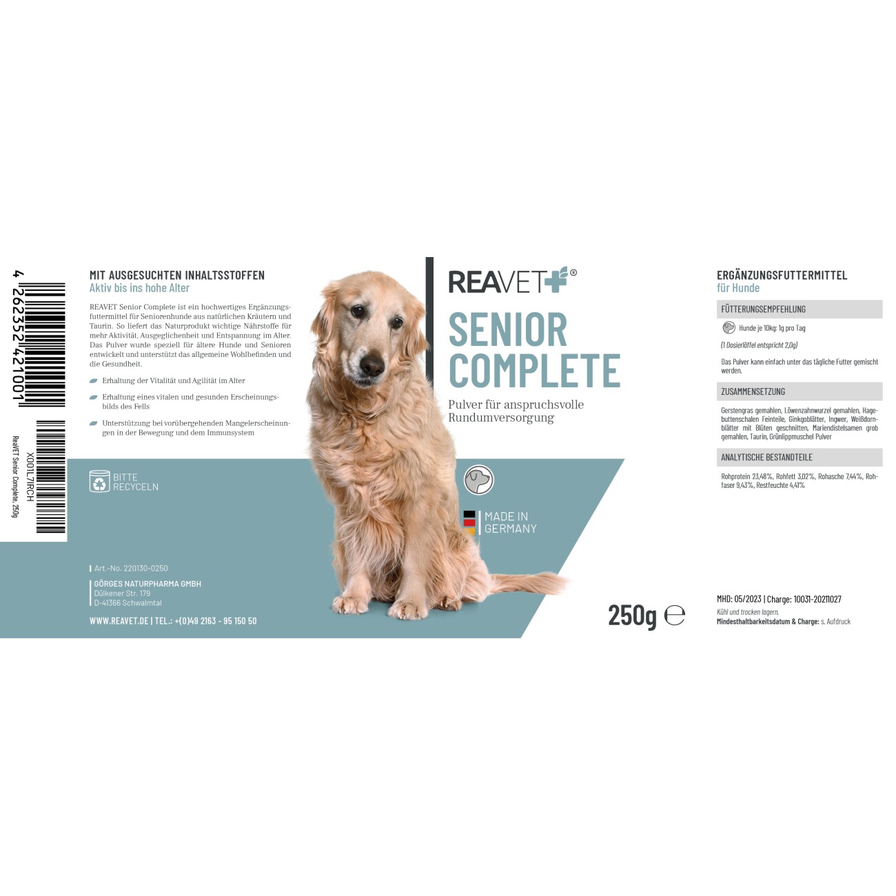 REAVET Senior Complete 250g