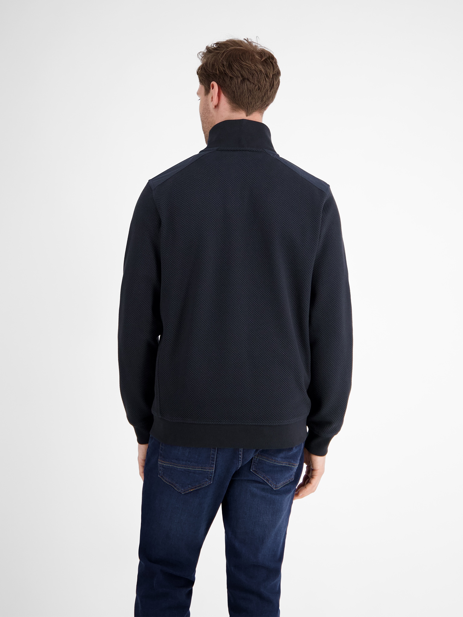 LERROS Sweatjacke , mit Stehkragen und Reissverschluss