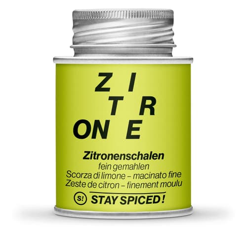 STAY SPICED! Zitronenschalen fein-gemahlen