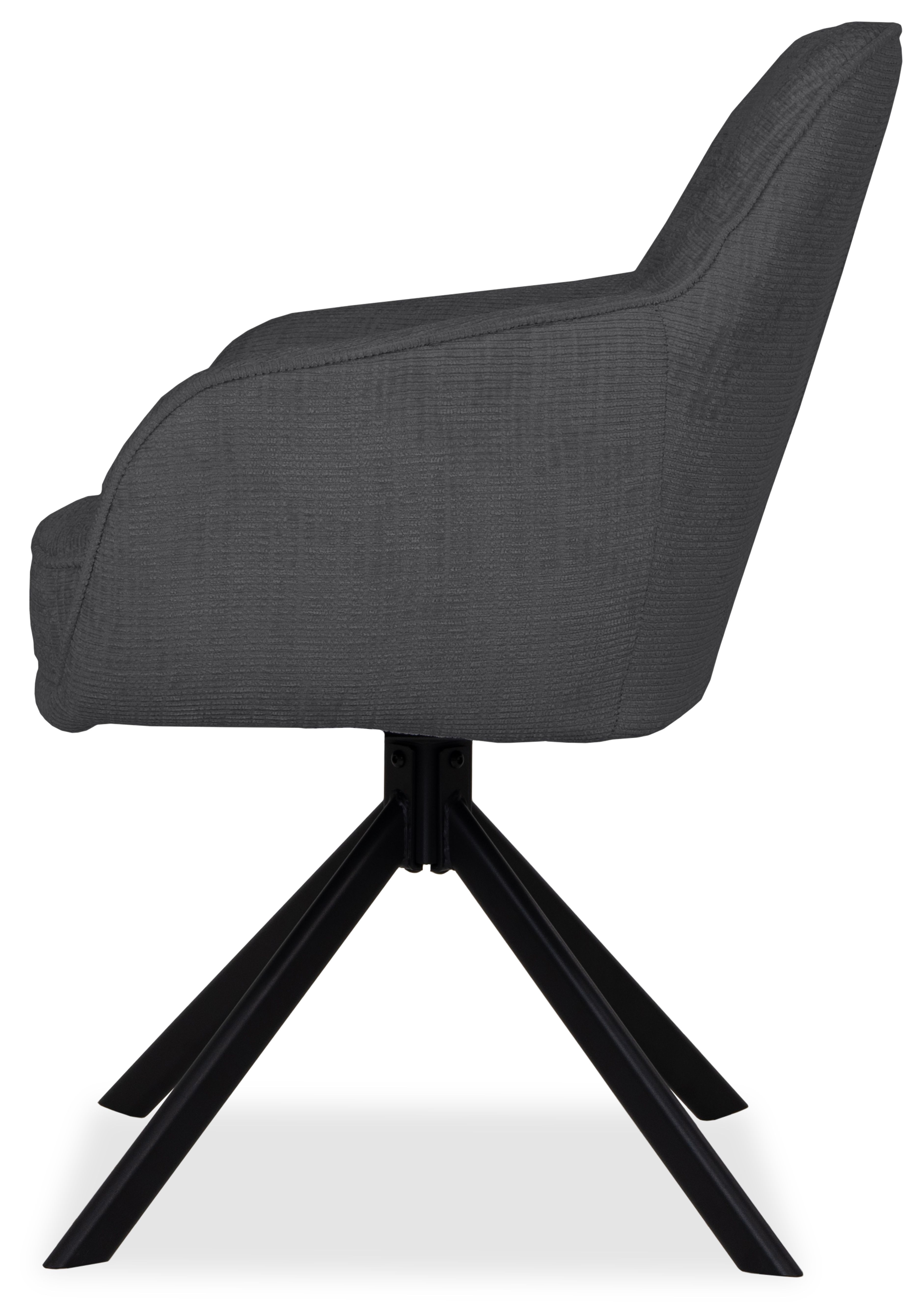 Eetkamerstoel Baltic 0225 antraciet Irene B62 x D63 x H88 cm