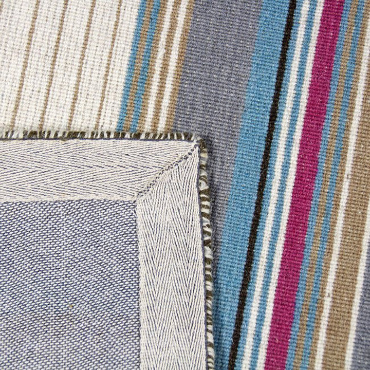 Wollen vloerkleed - Bon Multicolor/Turquoise