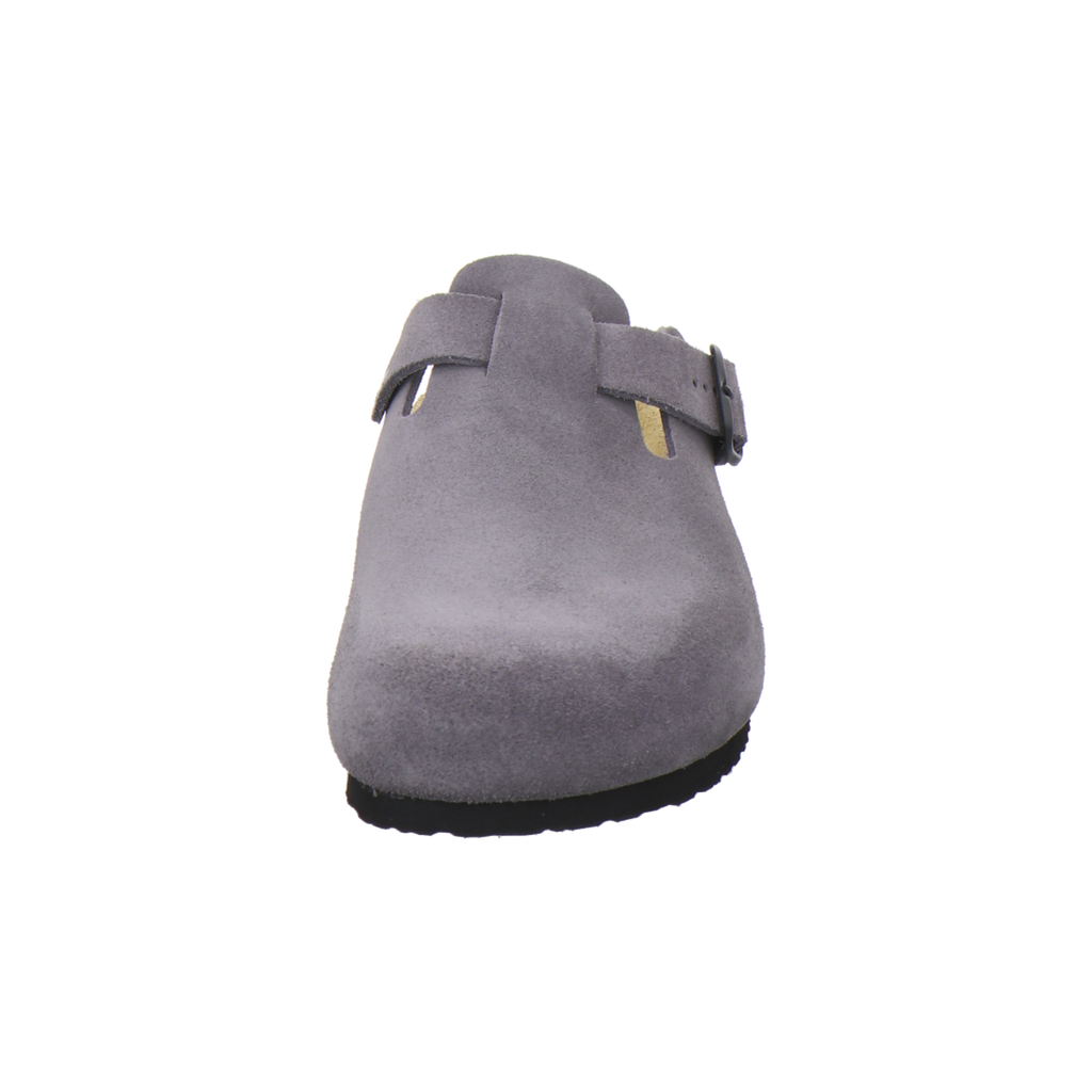 Clogs Herren Leder graphit Velour