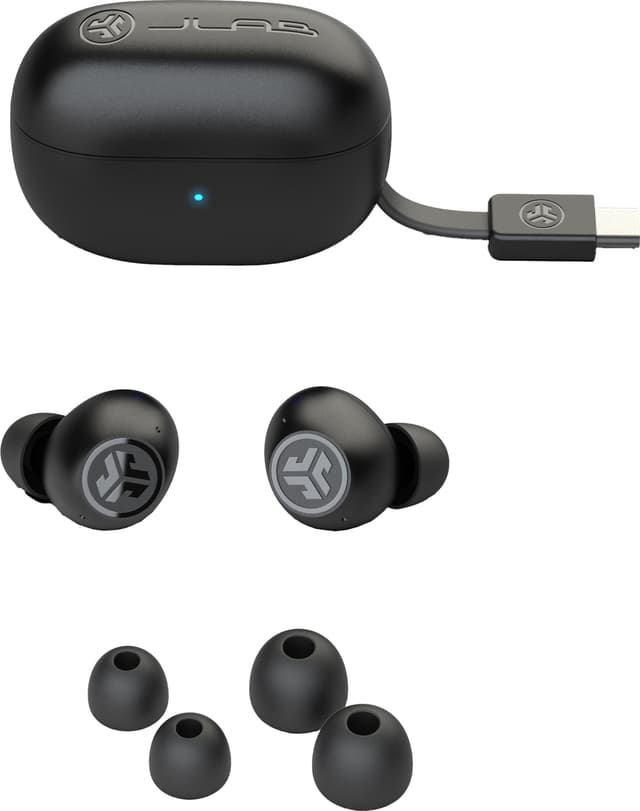 JLab Go Pop ANC true wireless in-ear høretelefoner (sort)