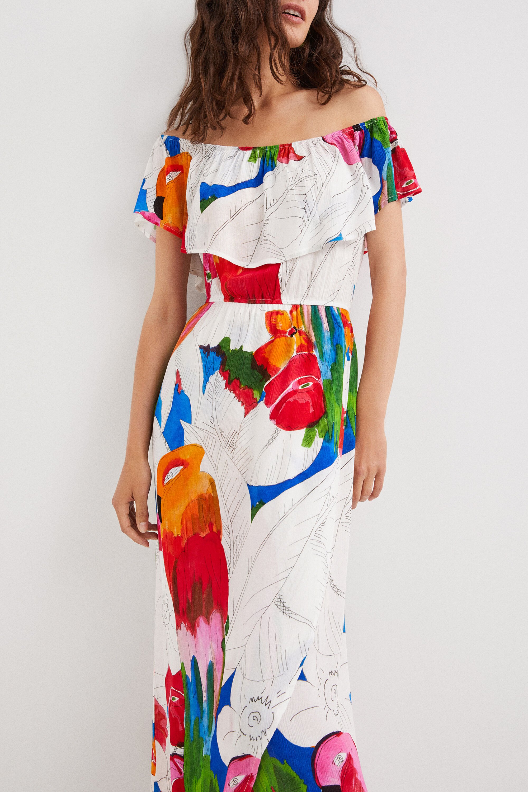 Robe boho tropicale