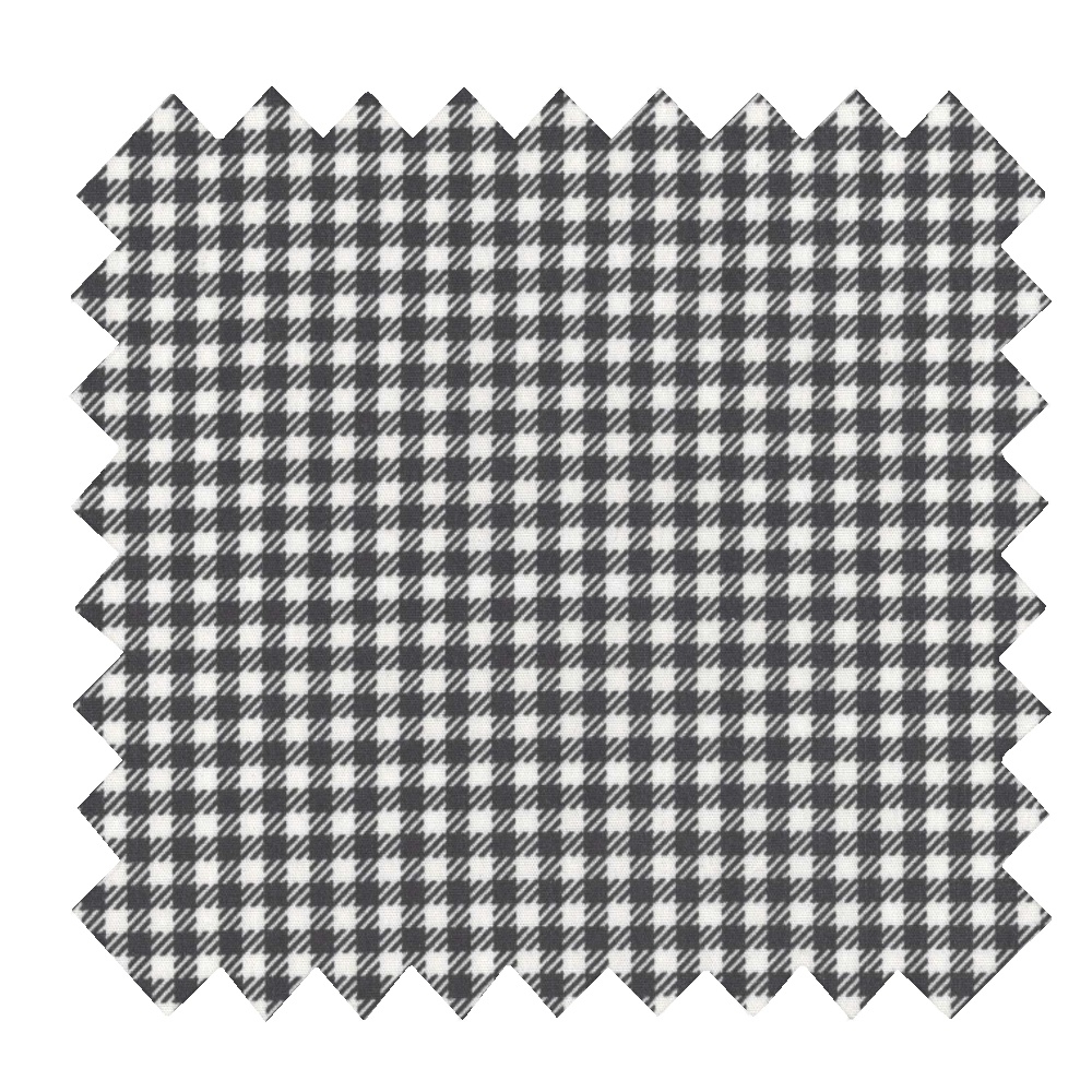 Tissu Voile Vichy Noir