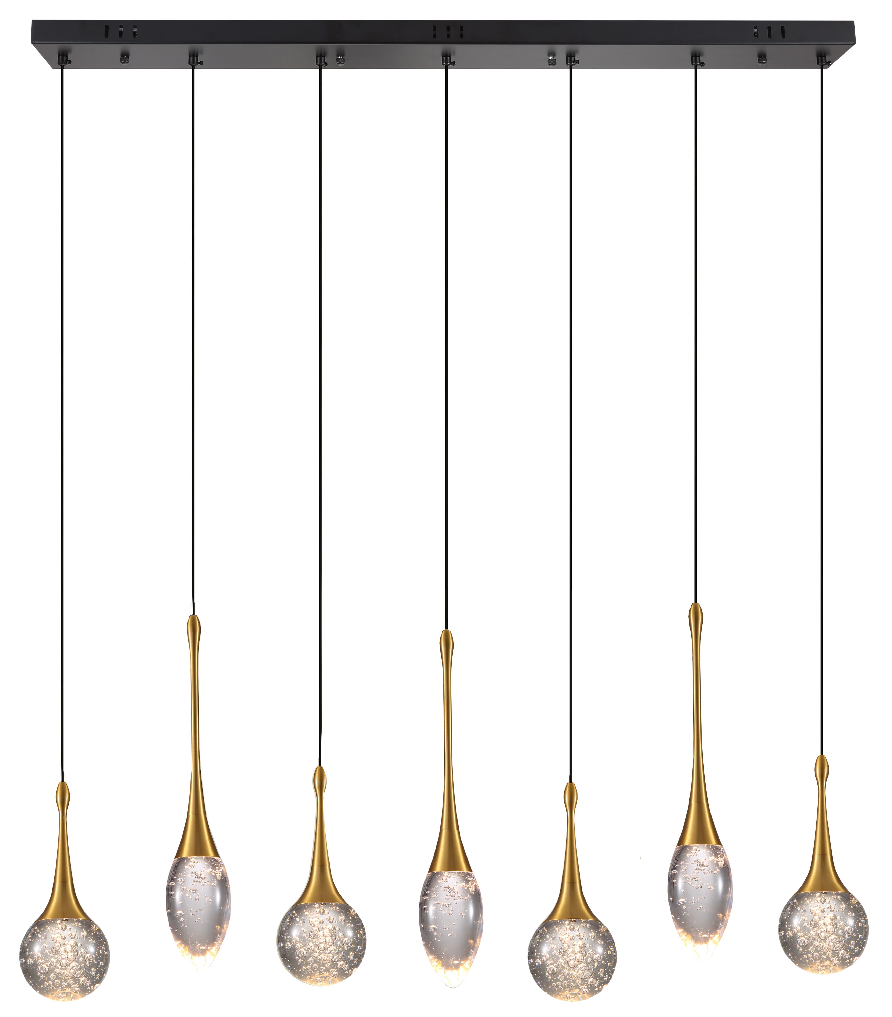 Hanglamp 7-lichts Goud Bolla B125 x D15 cm