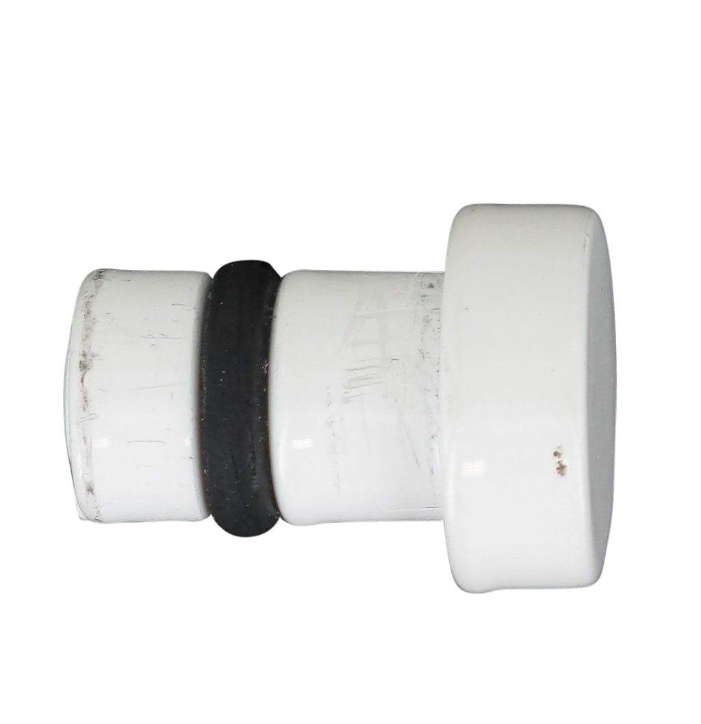 Lot de 2 embouts plastique bouchon blanc D 16mm