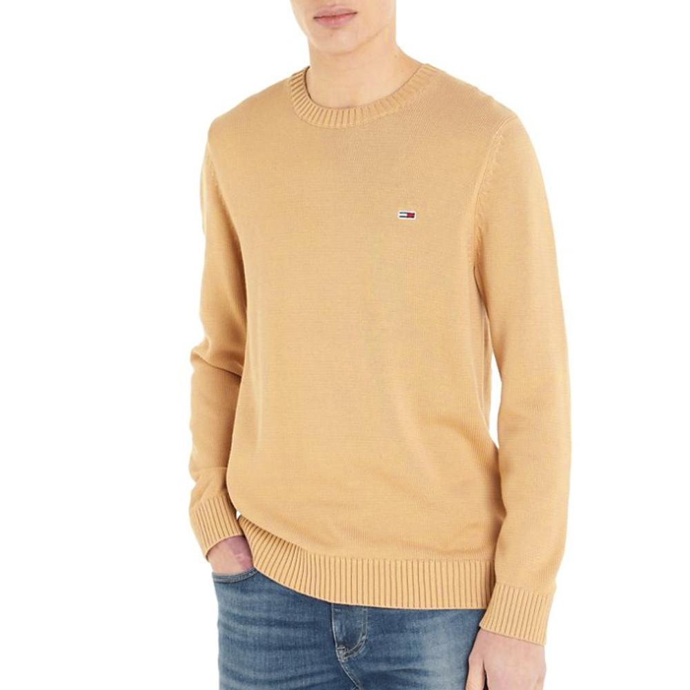 Tommy Hilfiger Pull Beige Homme Tommy Hilfiger Essential