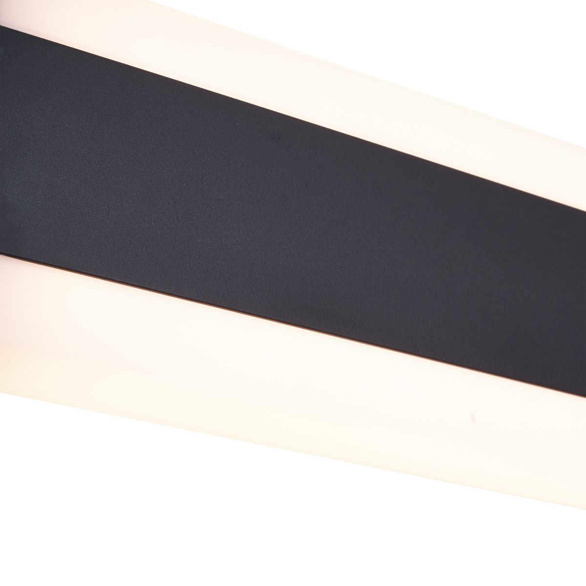 Moderne wandlamp zwart 30cm incl. LED CCT IP54 - Vanya