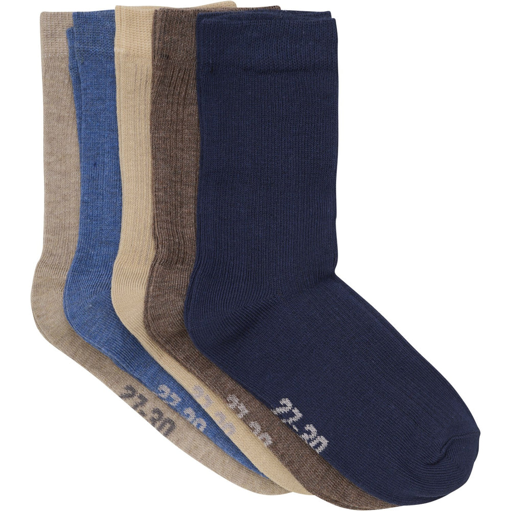 Køb Minymo Dark Navy Strømper 5-Pak