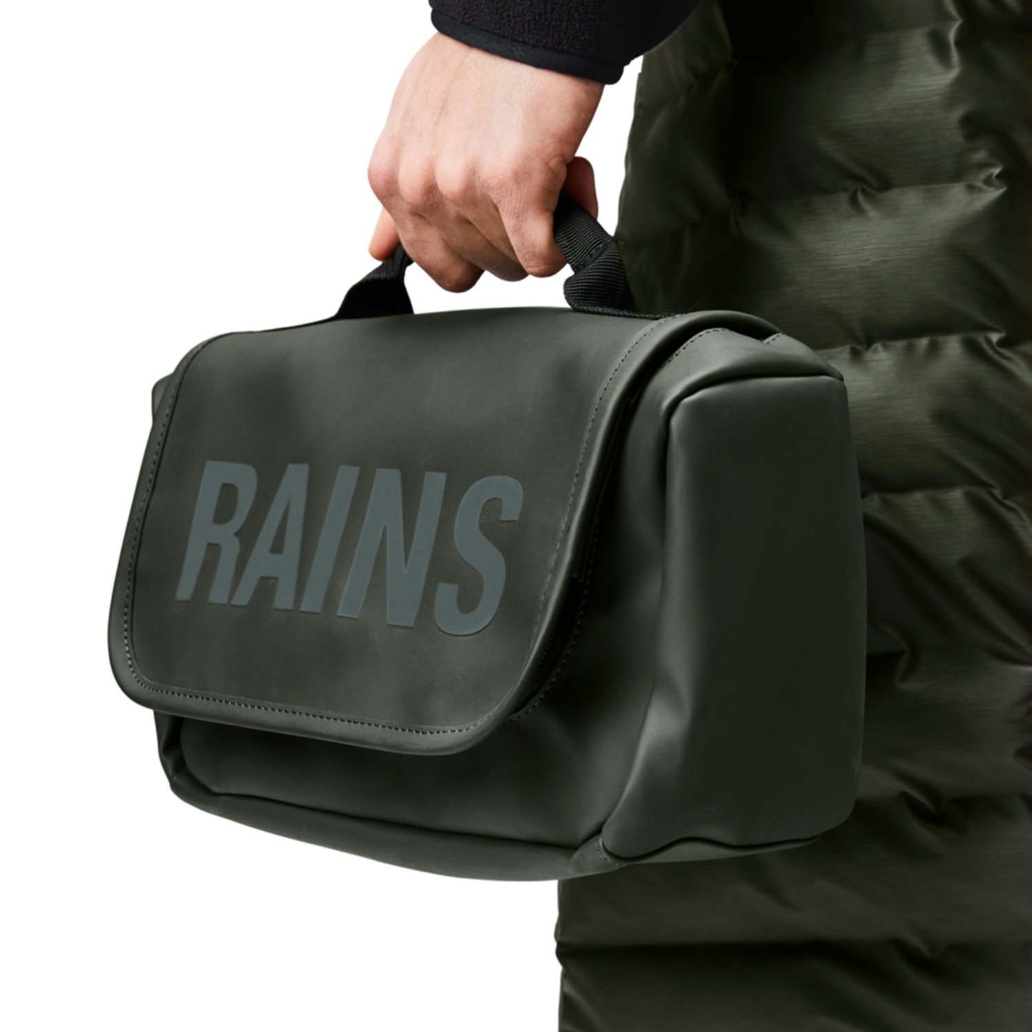 Rains Texel Wash Bag W1 green