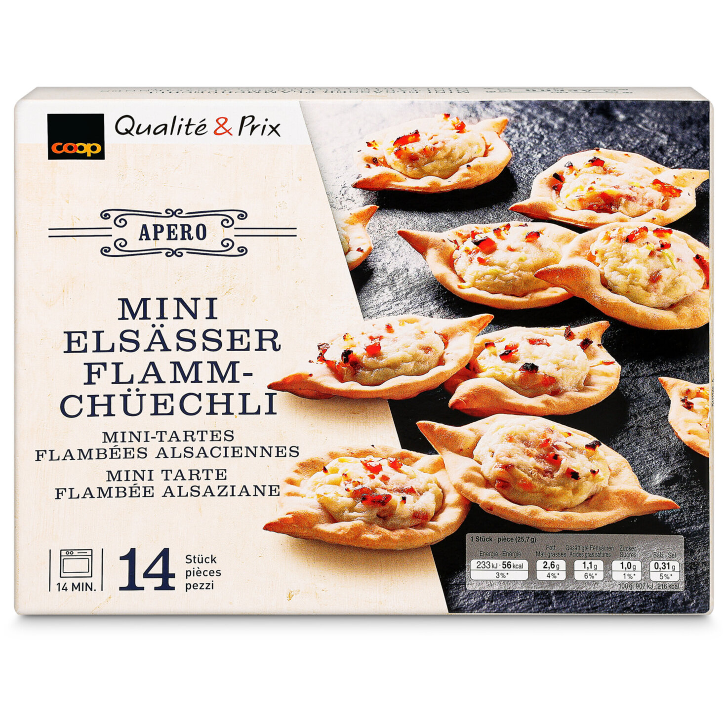 Elsässer Mini Flammkuchen