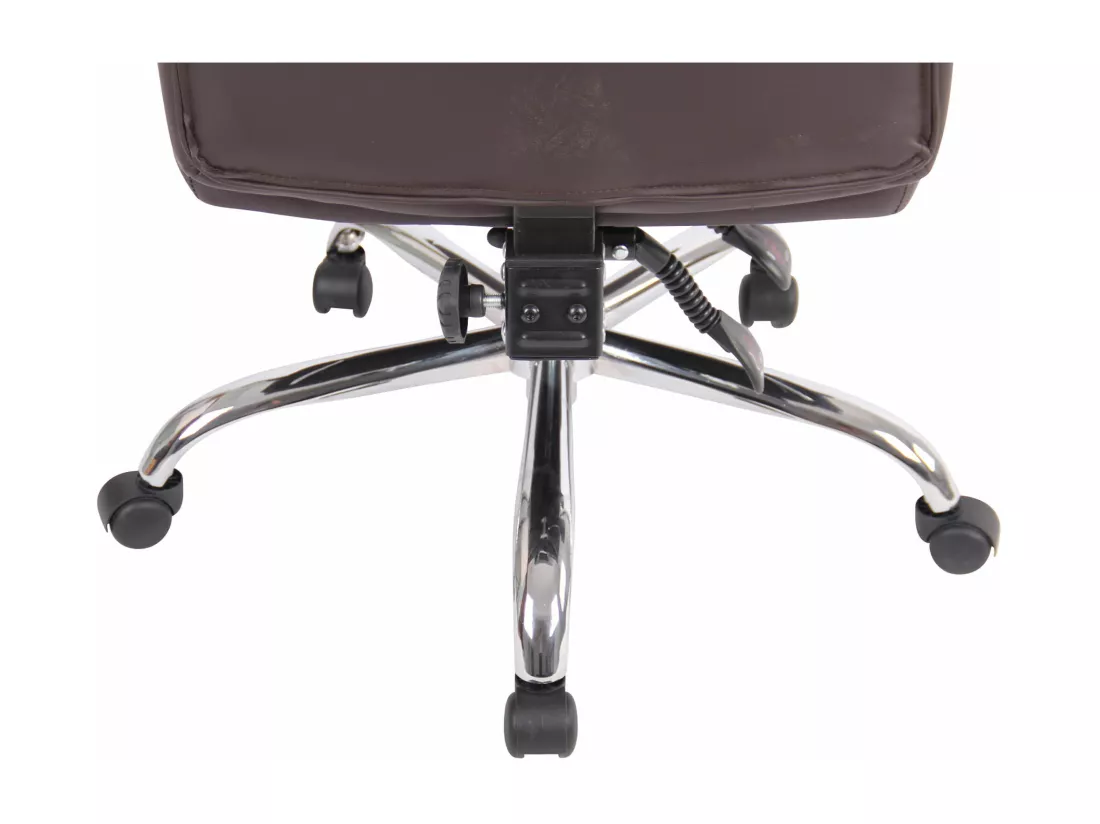 Chaise de bureau - Similicuir - Marron - Oxygen