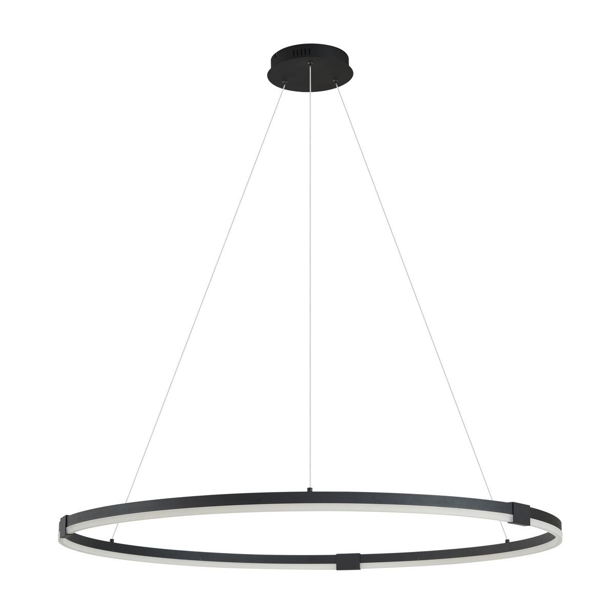 Design hanglamp zwart 120cm incl. LED 3-staps dimbaar - Anello