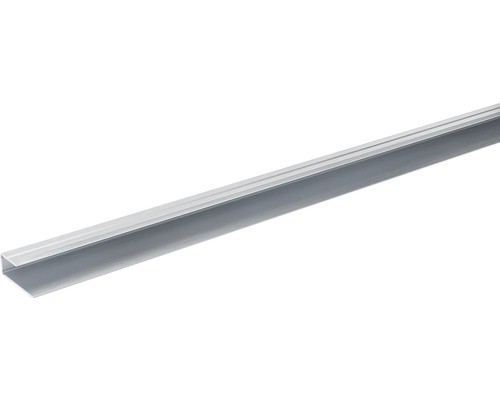 SKANDOR randprofiel, zilver geanodiseerd, voor 8-9 mm planken, 11x29x900 mm
