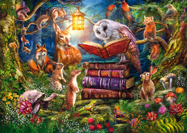 Puslespill Bedtime stories in the woods 1000 brikker, Schmidt