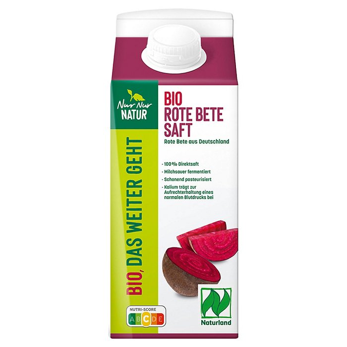 NUR NUR NATUR Bio-Gemüsesäfte 0,75 l, Rote Bete