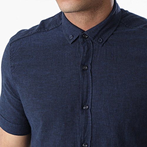 Chemise A Manches Courtes JMC-853 Bleu Marine