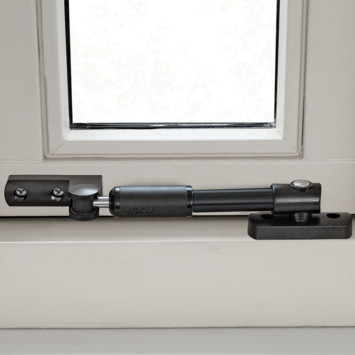 AXA telescopische raamuitzetter zwart 20 cm buitendraaiend