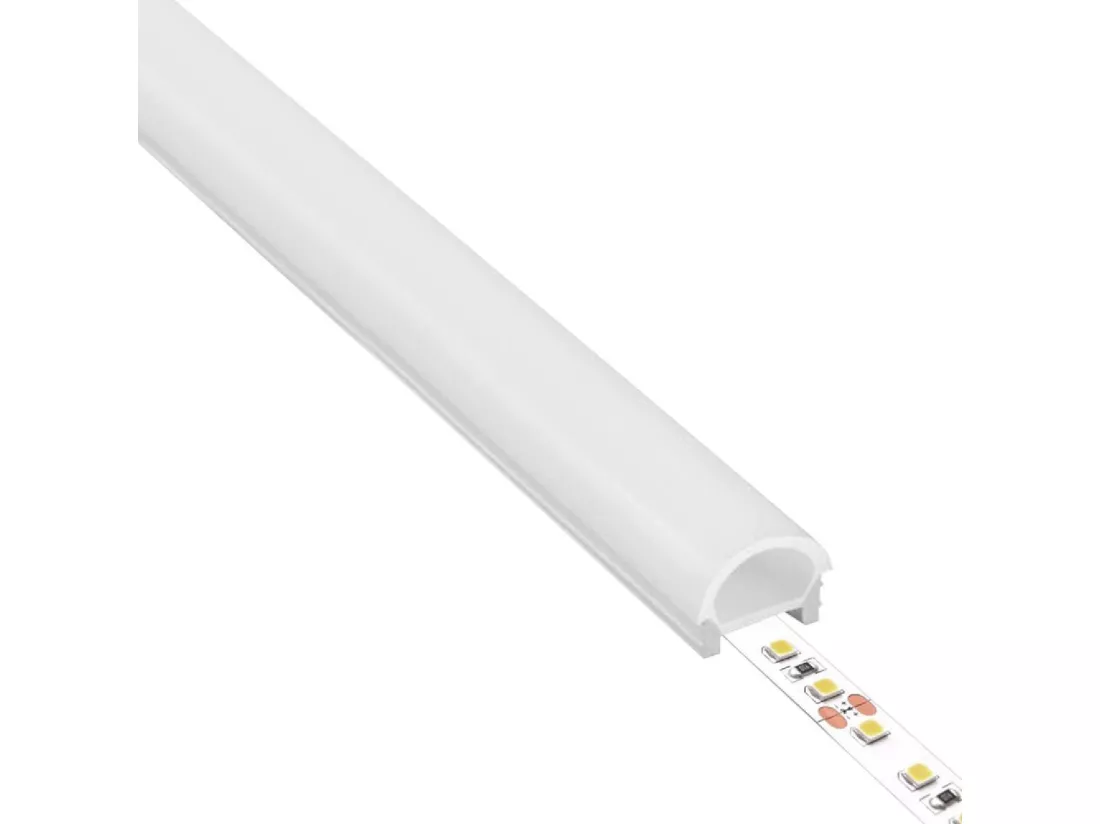 Tube Semi-Circulaire Silicone LED Flex Encastré jusqu'à 10-15 mm 5 m