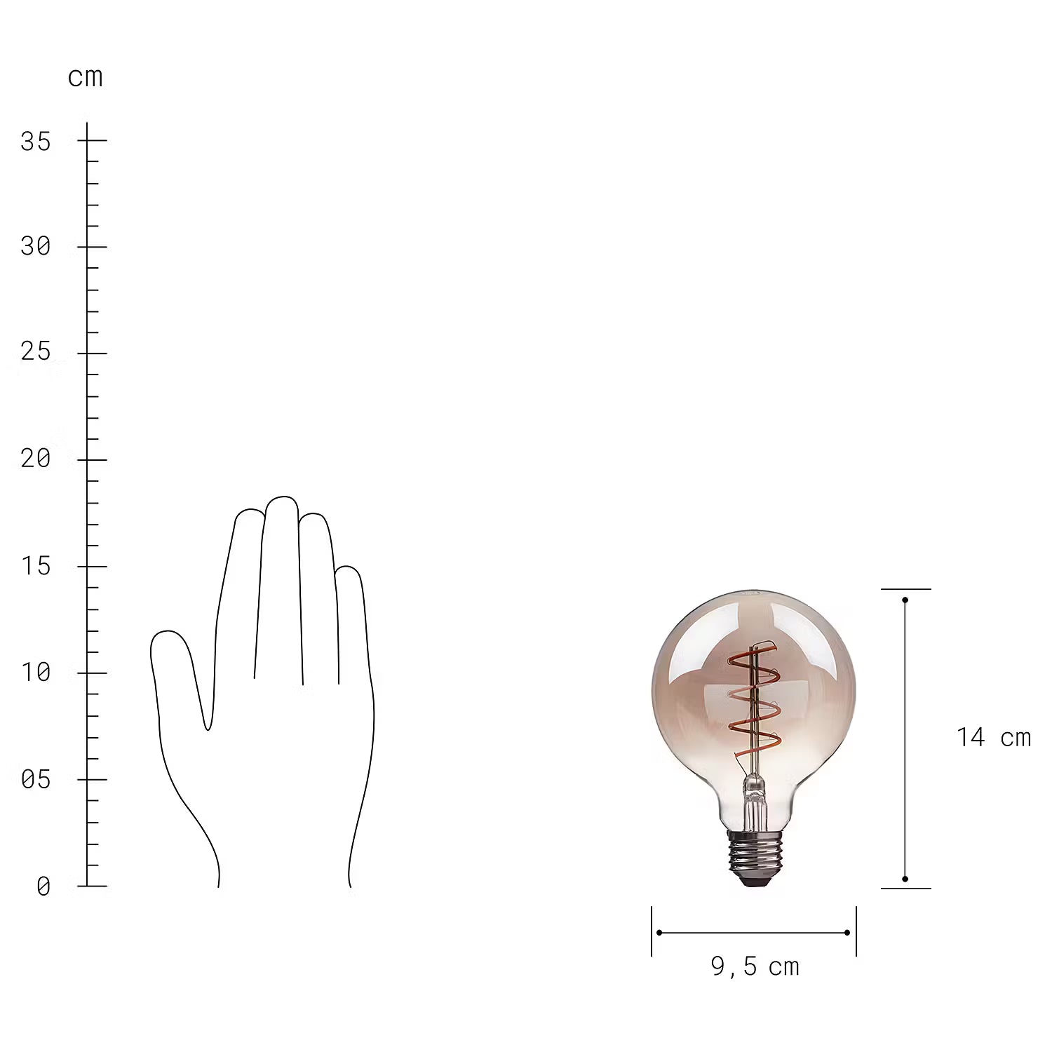 LED-Glühlampe BRIGHT LIGHT 4er-Set