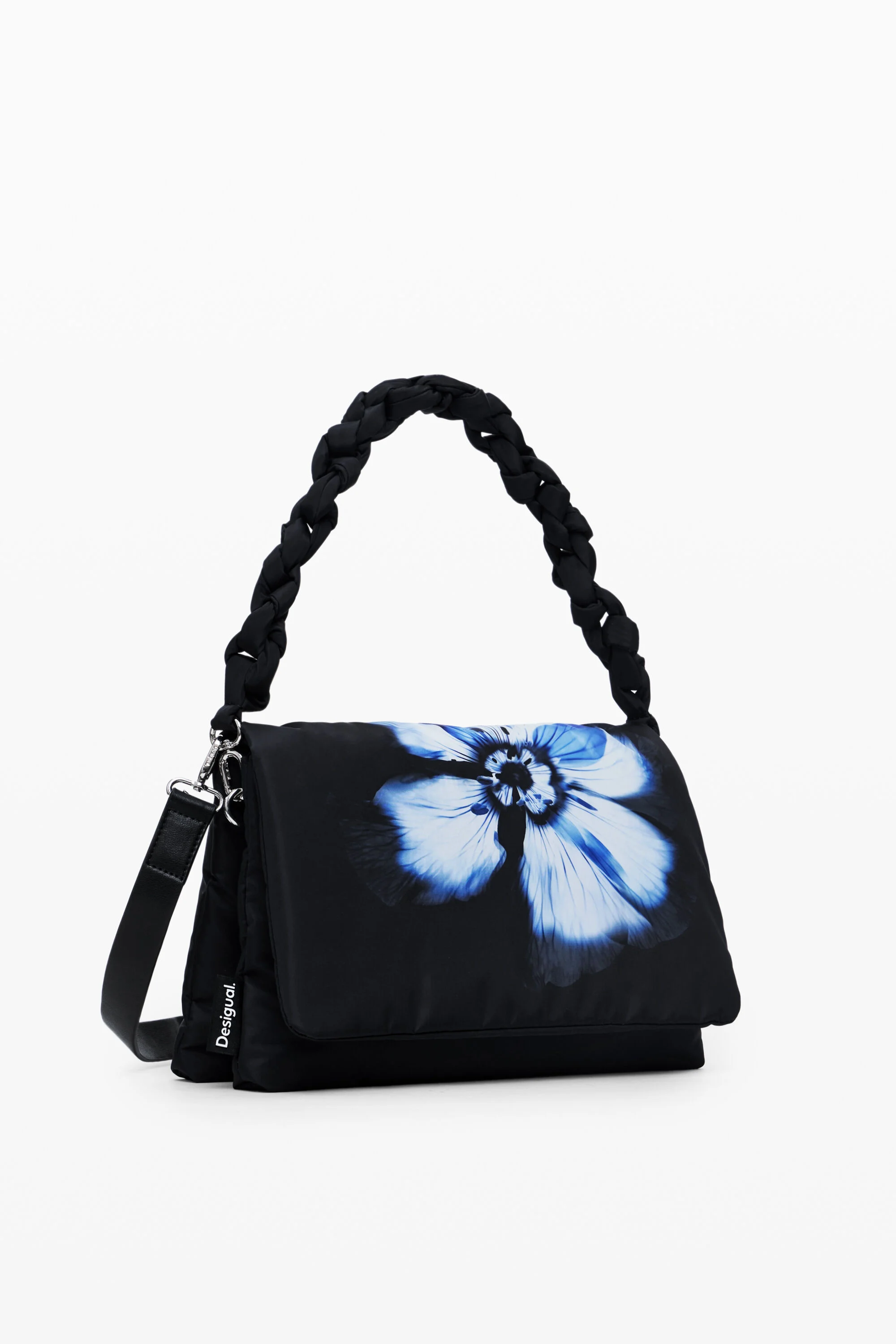 Bolsa de ombro com estampa floral