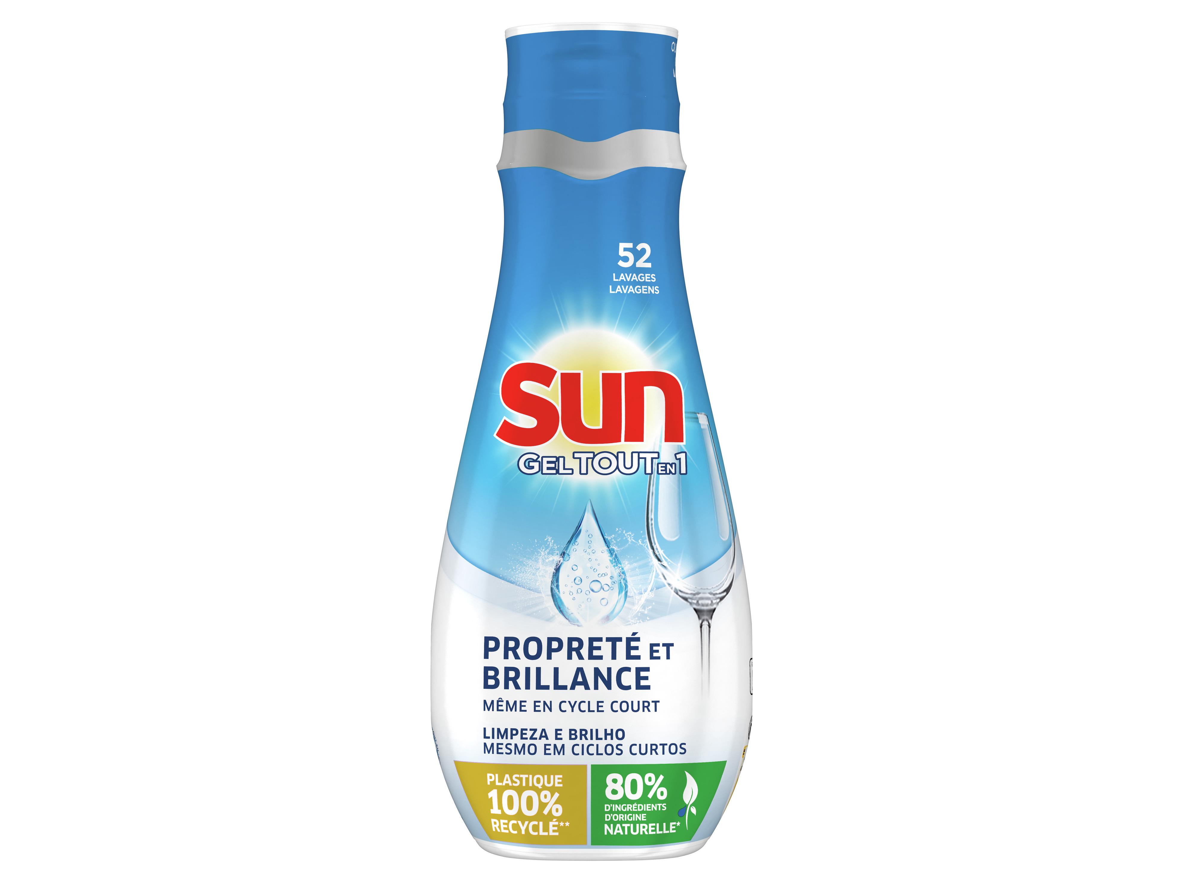 DETERGENTE LOIÇA MÁQUINA SUN ALL IN ONE GEL REGULAR 52D