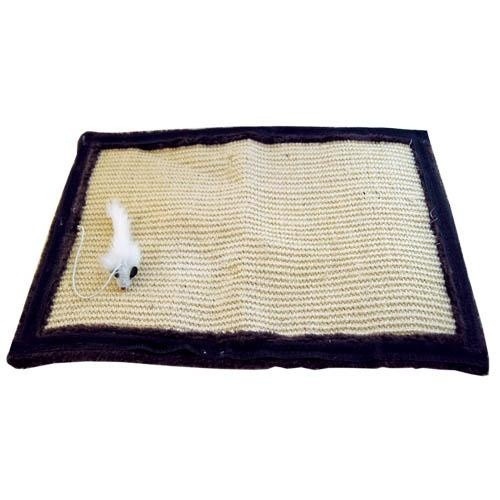 Tapete arranhador bege para pés de móveis, ideal para gatos.