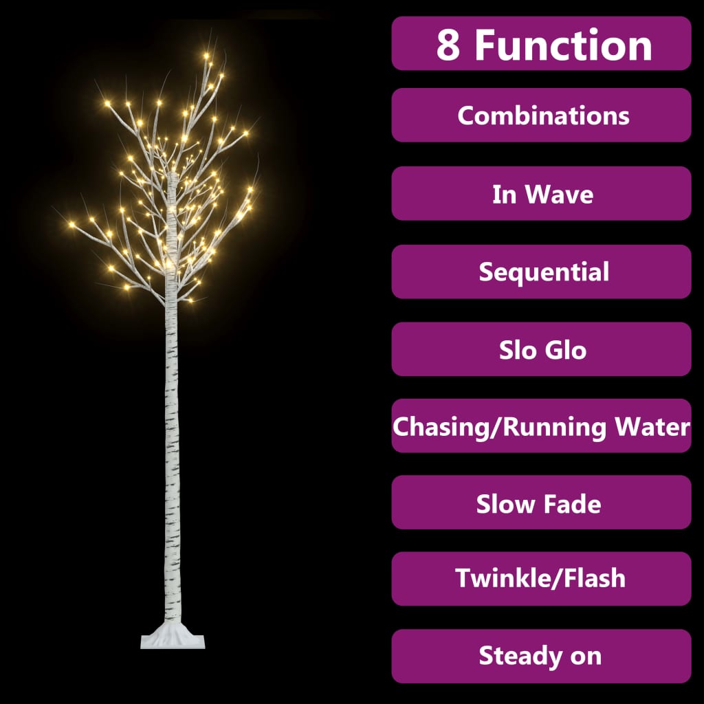 Sapin de noël 180 led blanc chaud saule 1,8 m int/ext