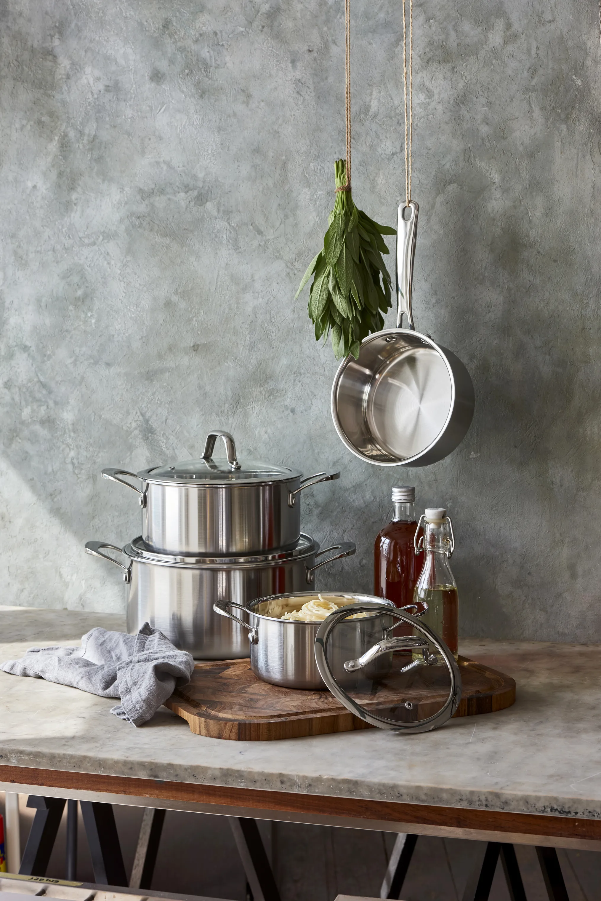 Cook & Baker 3-ply Grydesæt - 7 dele