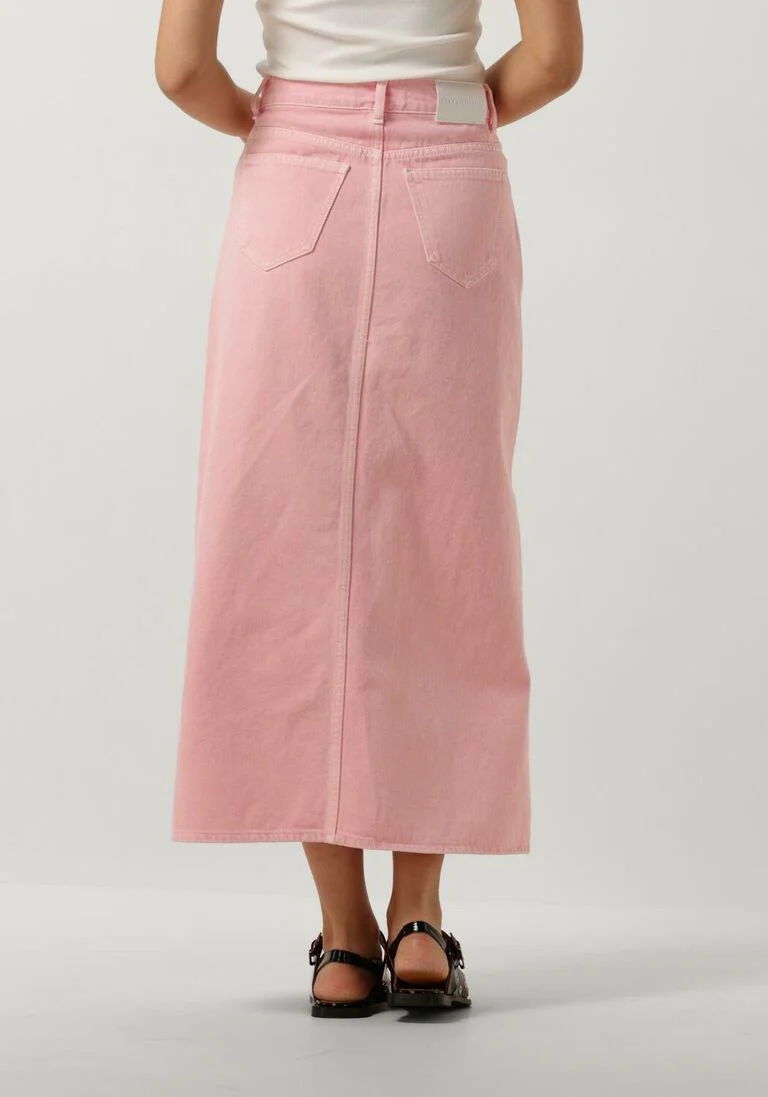 CO\\'COUTURE roze co'couture midirok vika dye slit skirt