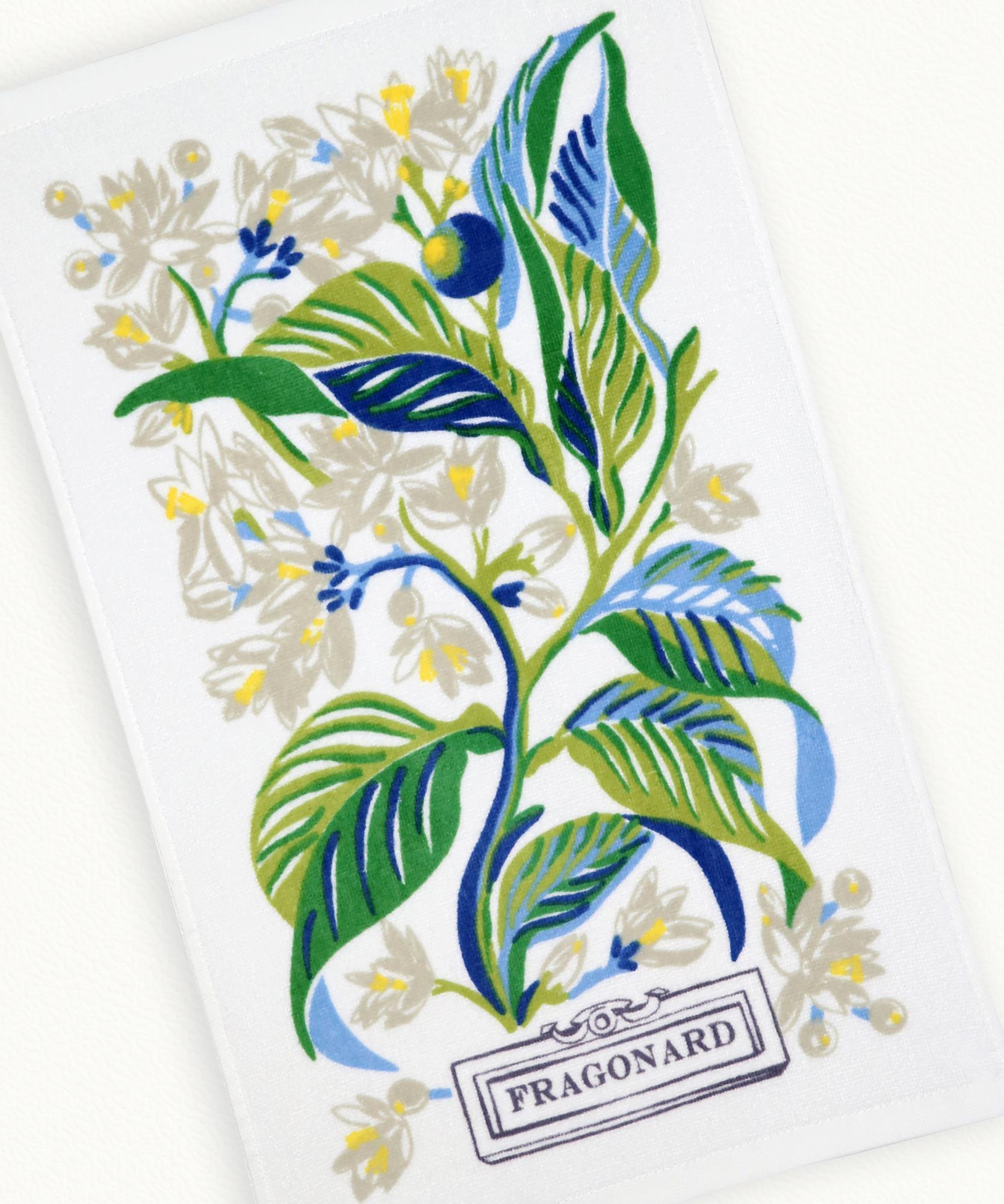 4 Serviettes invités Fleurs du Parfumeur  100% Coton - 30 x 50 cm