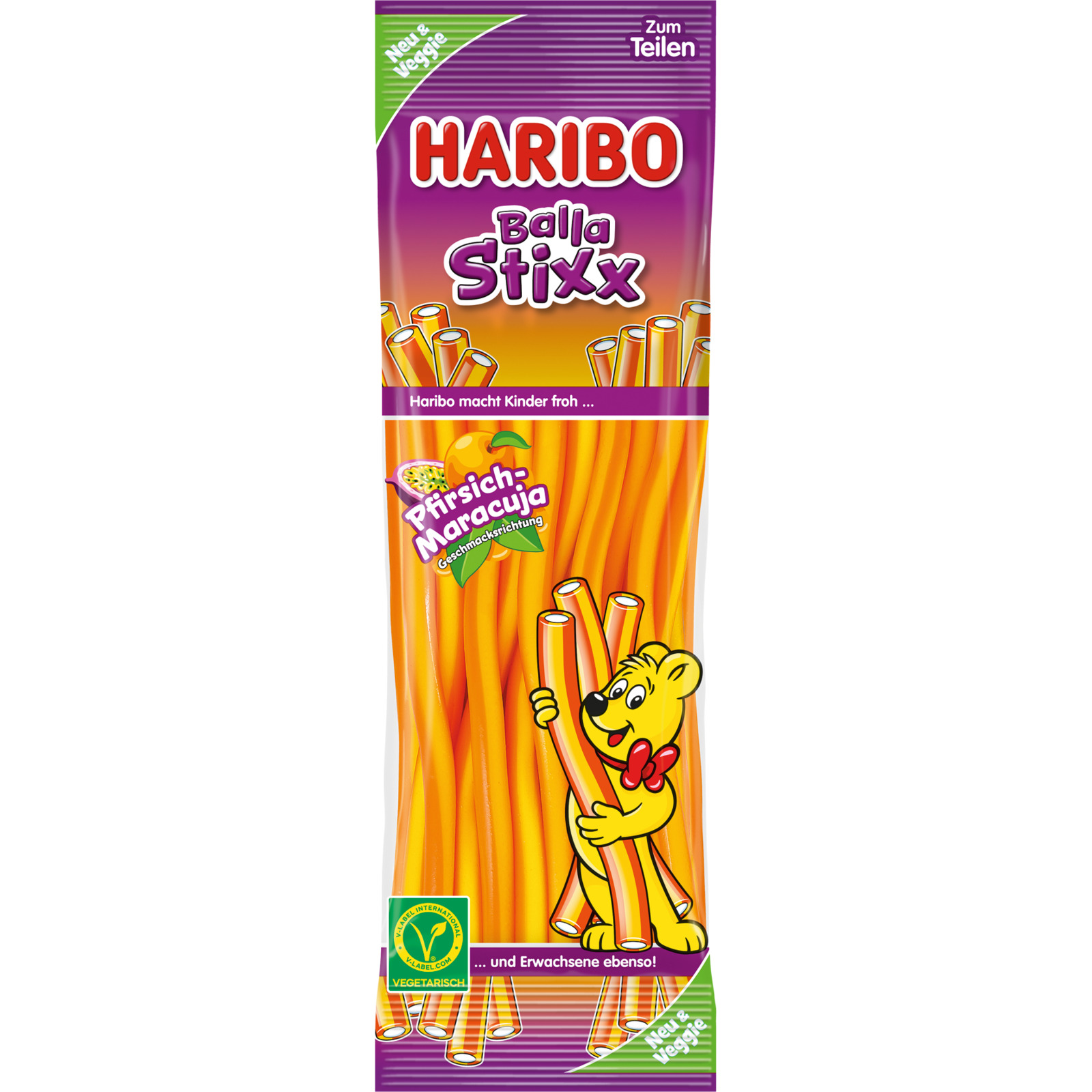 Haribo Balla Stixx Pfirisch Maracuja 175 g