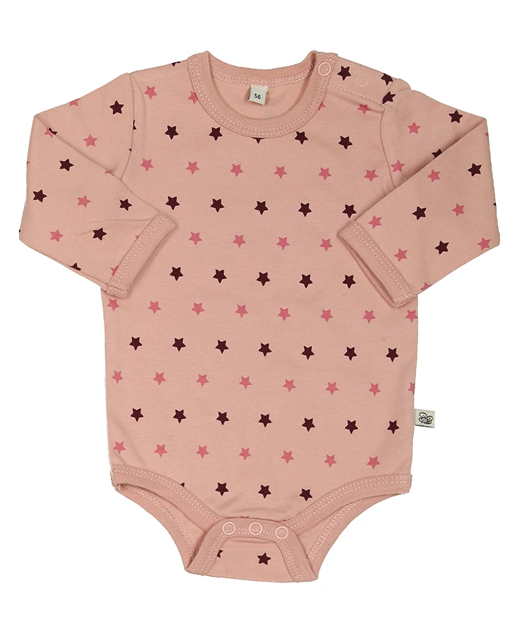 Langarm-Bodies MUSTER MIX 4-er Pack in altrosa/lila