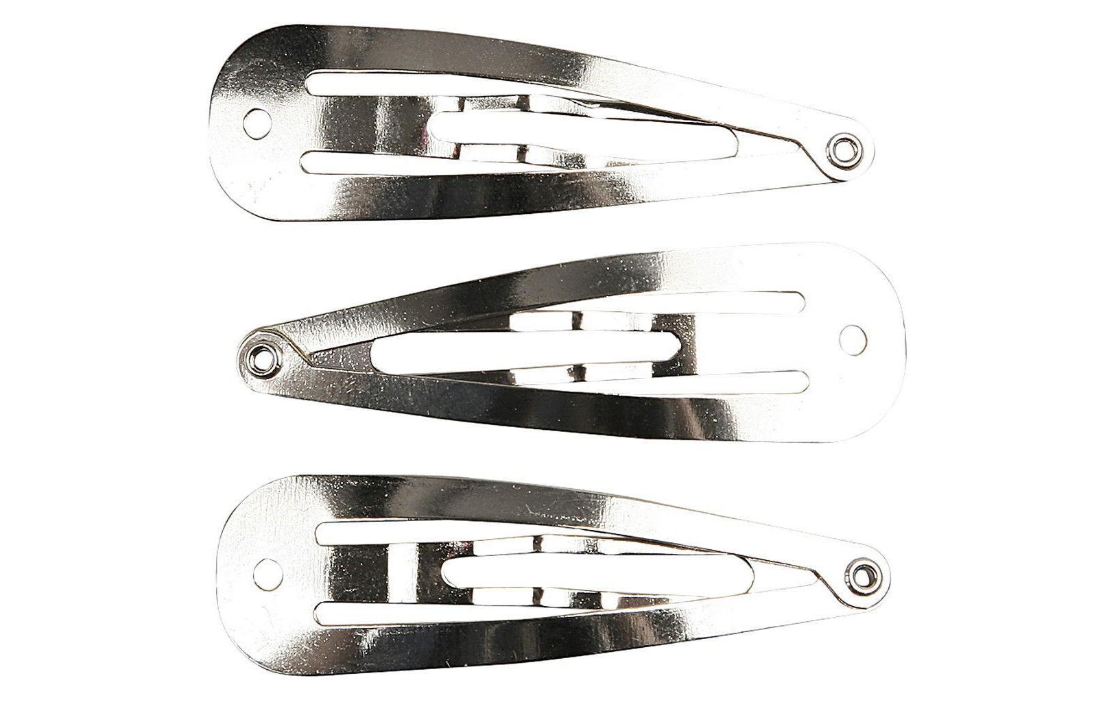 Haar-Clip 45 mm, 3 Stück, SilberHaarspange