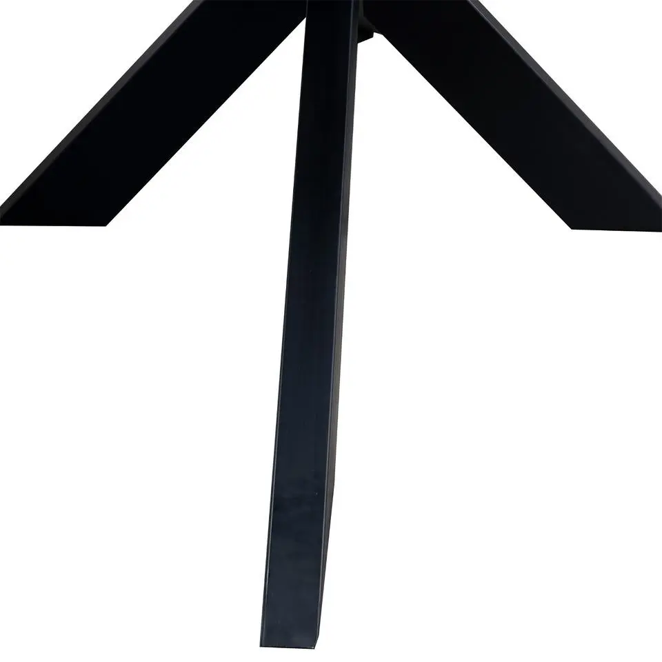Eettafel Zwart Mangohout - 200x100x78cm - Diamond