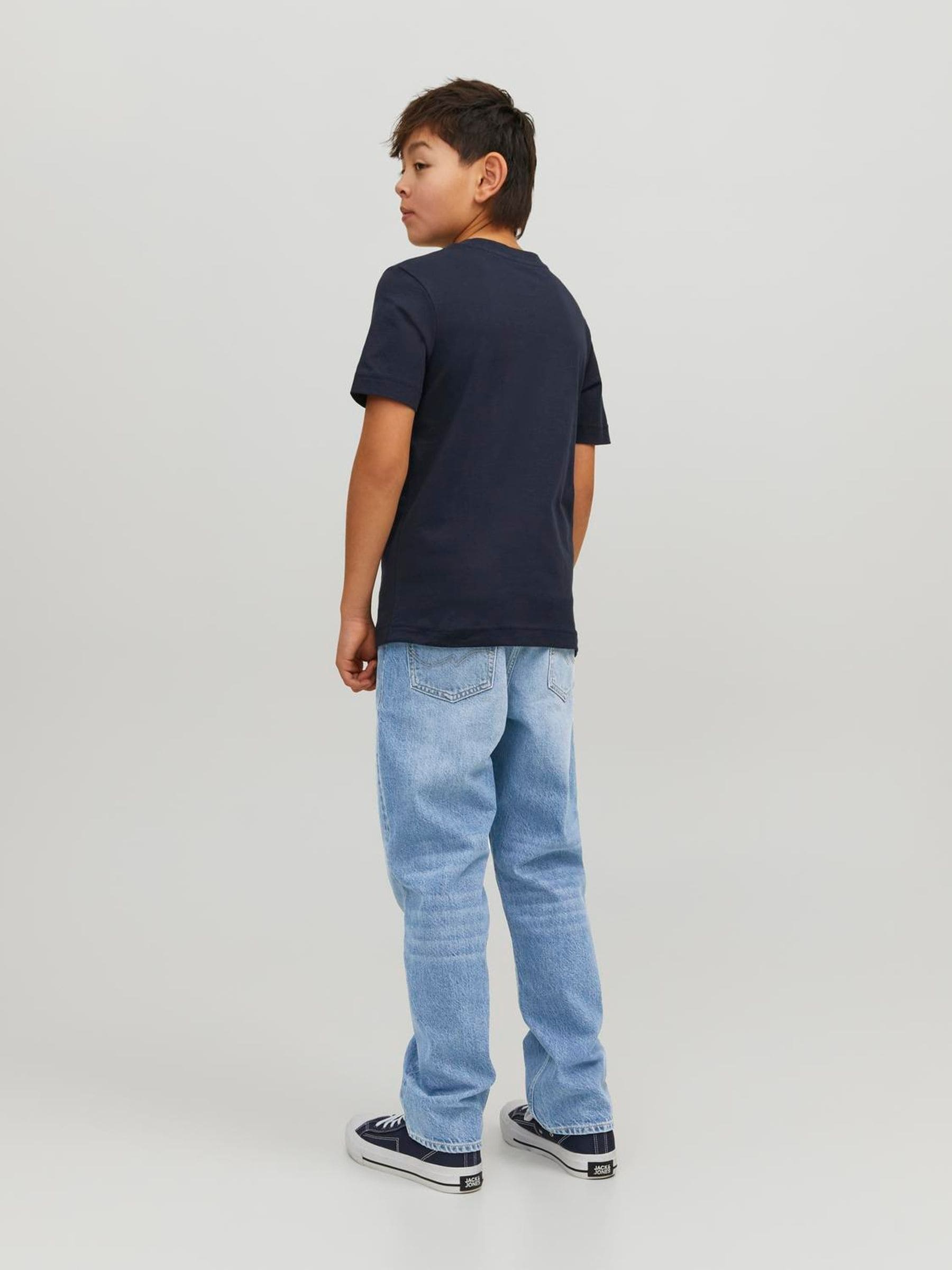 Blauw - JACK & JONES Junior Chris Relaxed Fit Black Jeans