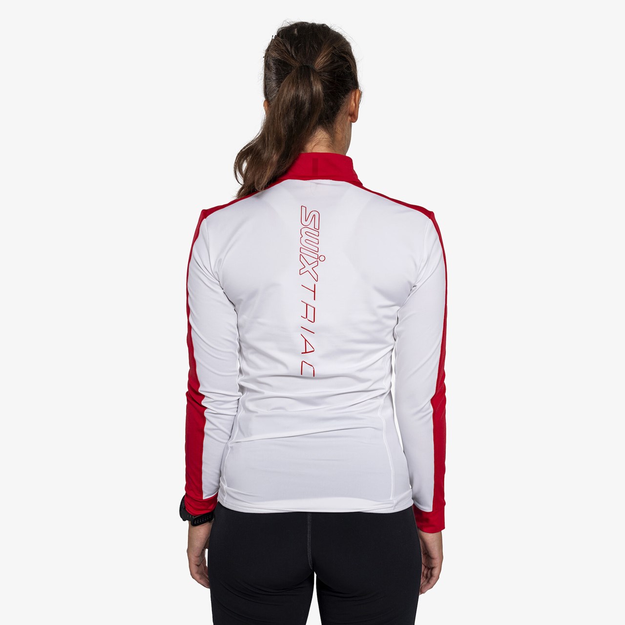 Swix Triac Dry Long Sleeve Dame Bright White/Swix Red