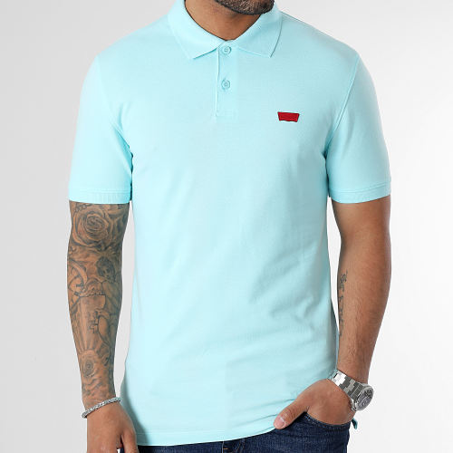 Polo Manches Courtes Slim A4842 Bleu Clair