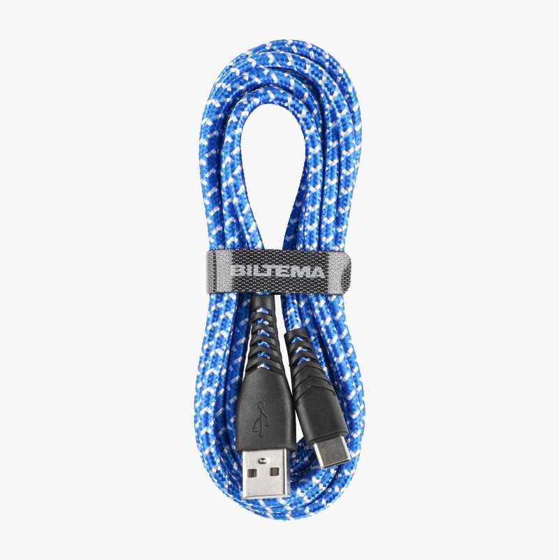USB-kabel med type C-kontakt, 2 m
