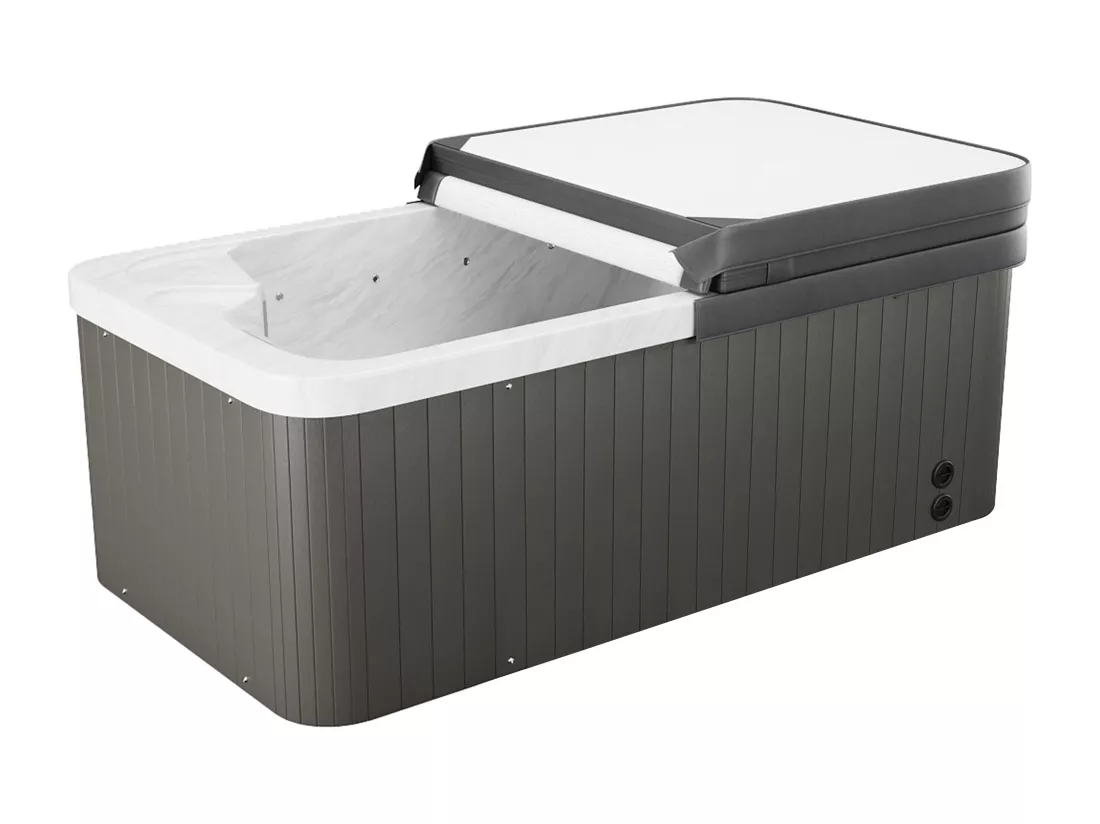 SPA 2 places blanc perlé avec bâche - 18 jets - L210 x P110 x H74 cm - Système BALBOA - TAHITI III