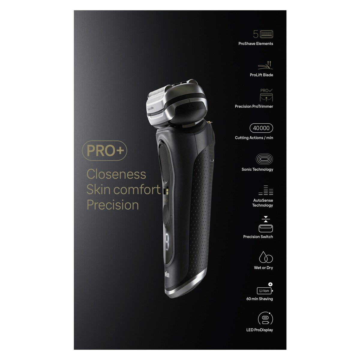 Braun Series 9 - 9560cc System wet&dry Herrenrasierer